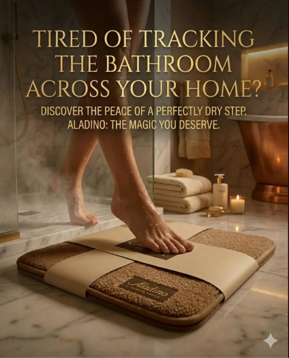 The Original Italian Ultra-Absorbent Mat Aladino il tappeto Magico