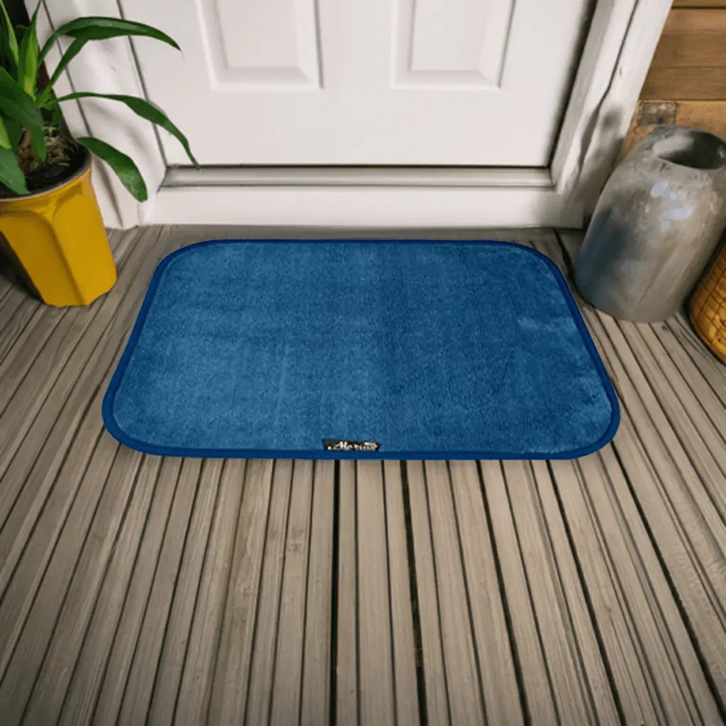 Midnight Blue Indoor and Outdoor Entrance Mat Aladino il tappeto Magico