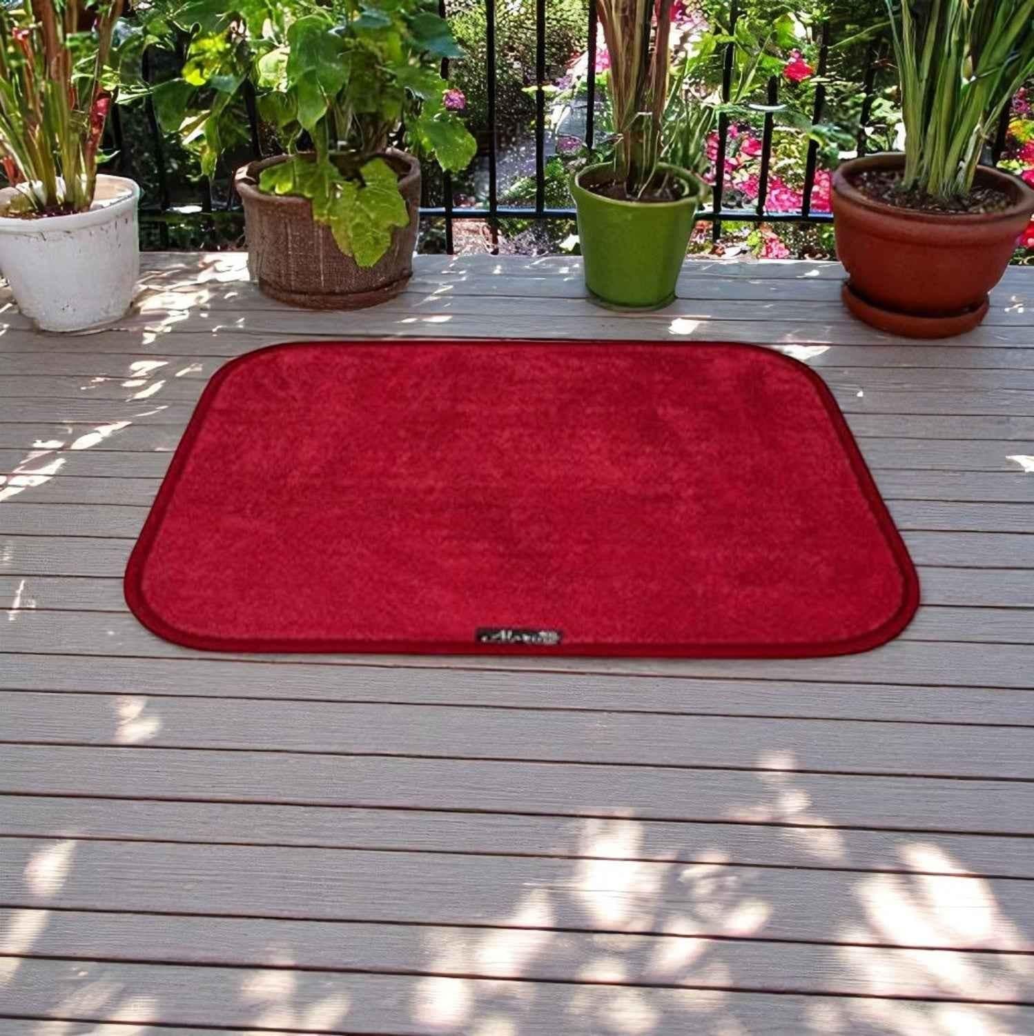 Tapis Ultra Absorbant Bordeaux