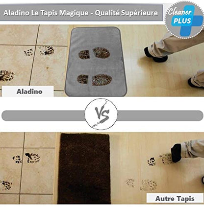 Aladino il tappeto Magico® - L'Original Tapis d'Entrée Intérieur et Extérieur, Antidérapant et Lavable en Machine, Tapis Ultra Absorbant, Tapis de Bain, Maison et Cuisine, Made in Italy